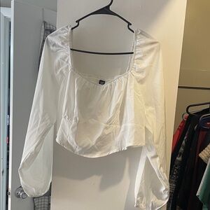 SHEIN White Blouse with Long Sleeves
